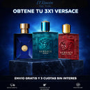 ¡3X1 PERFUMES VERSACE! VERSACE DYLAN BLUE + VERRSACE EROS + VERSACE EROS FLAME+ MINI PERFUMERO